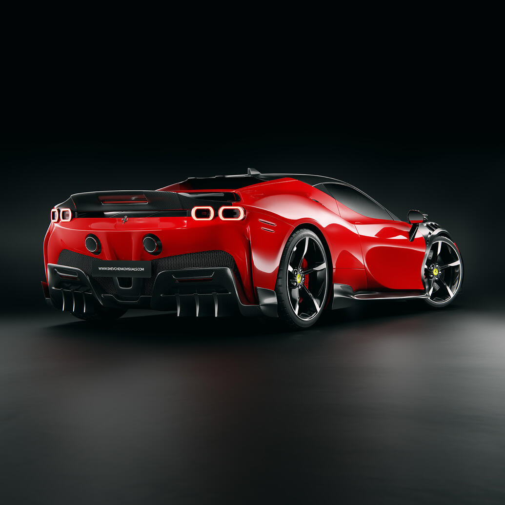 Ferrari SF90 Stradale Carbon Bodykit Concept Design
