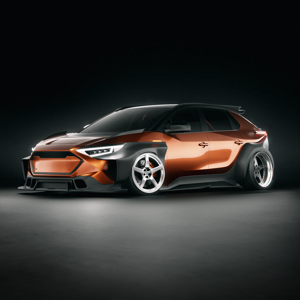 Subaru Solterra Widebody Bodykit Concept Design