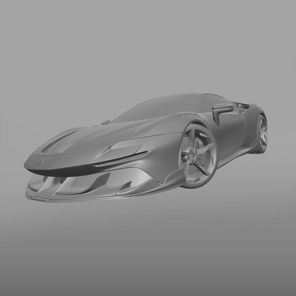 Ferrari SF90 Stradale Carbon Bodykit Concept Design