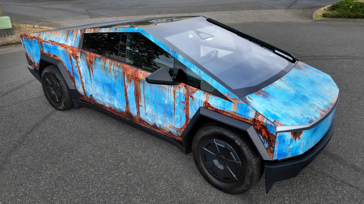 FULL WRAP OKLEINA TESLA CYBERTRUCK FULL WRAP OKLEINA TESLA CYBERTRUCK