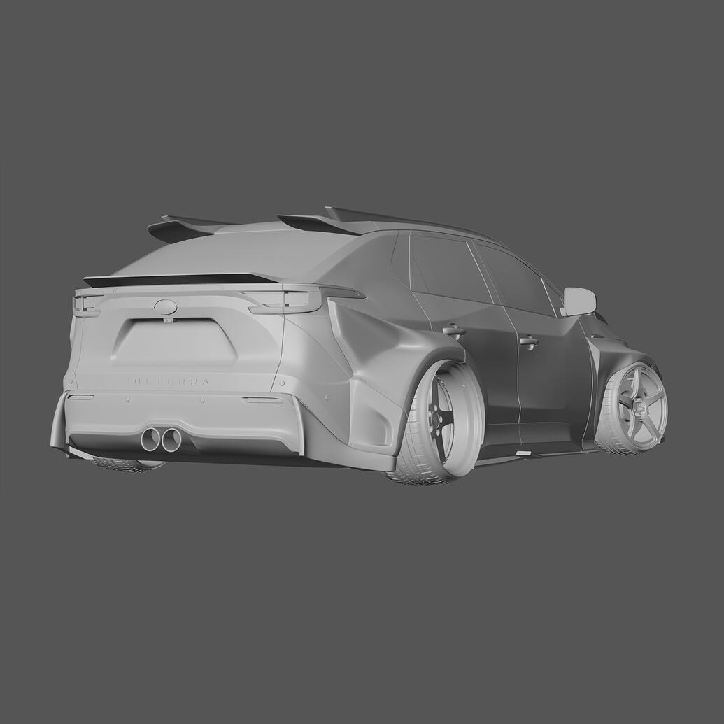 Subaru Solterra Widebody Bodykit Concept Design