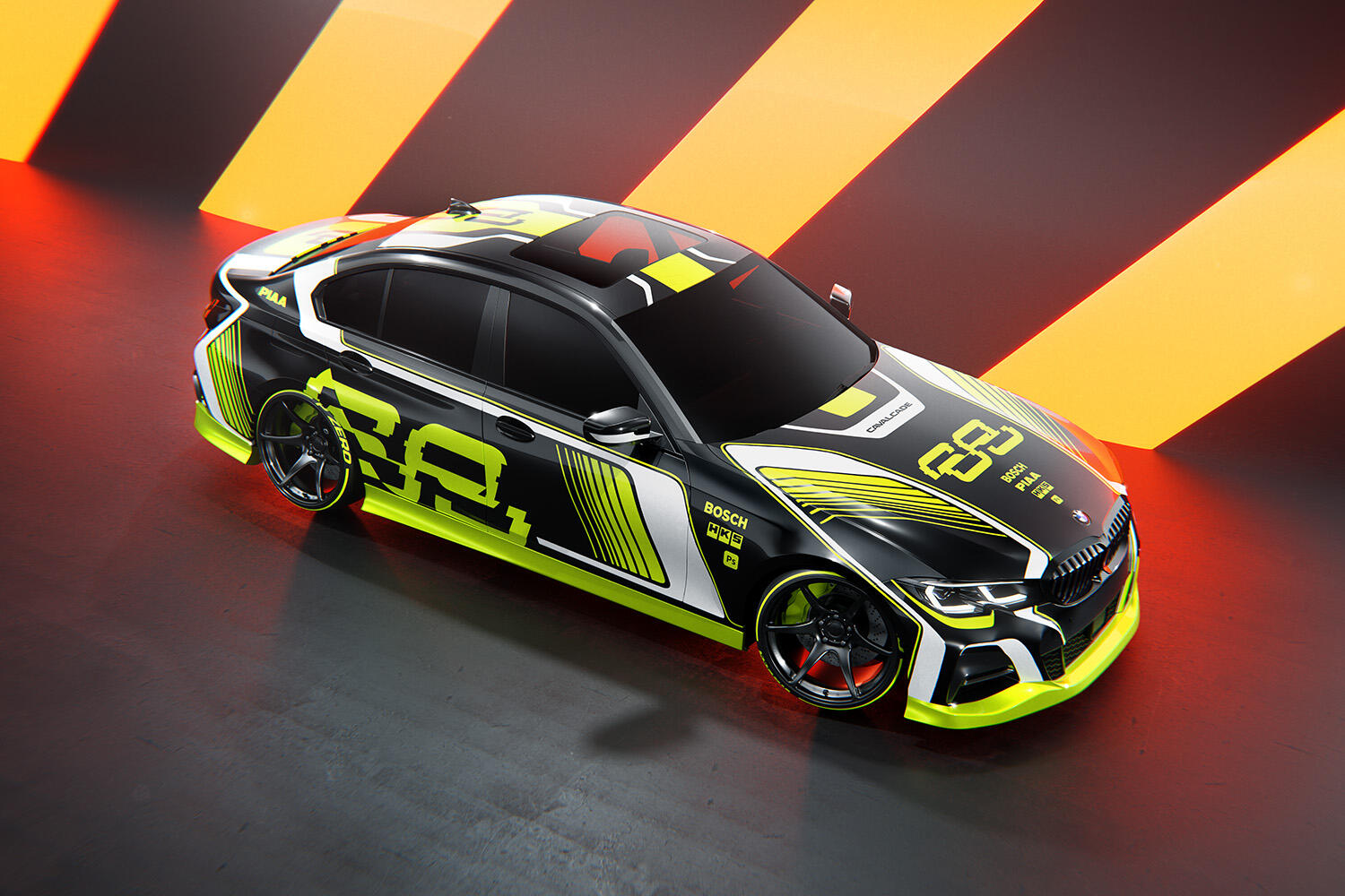 BMW 3-Series G20 Wrap Design 3D Visualization