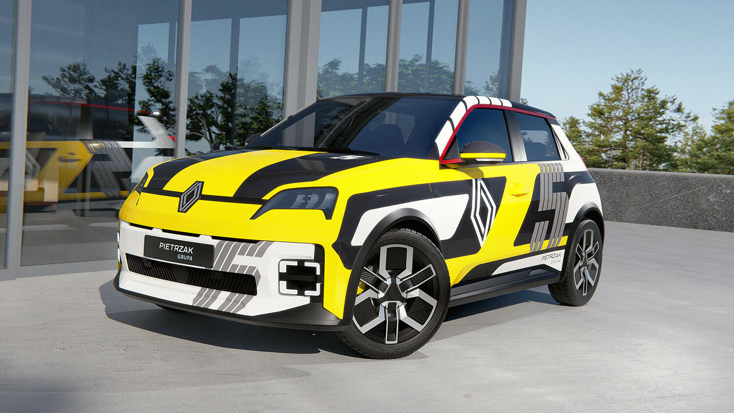 Renault 5 Renault Pietrzak Wrap Design 3D Visualization