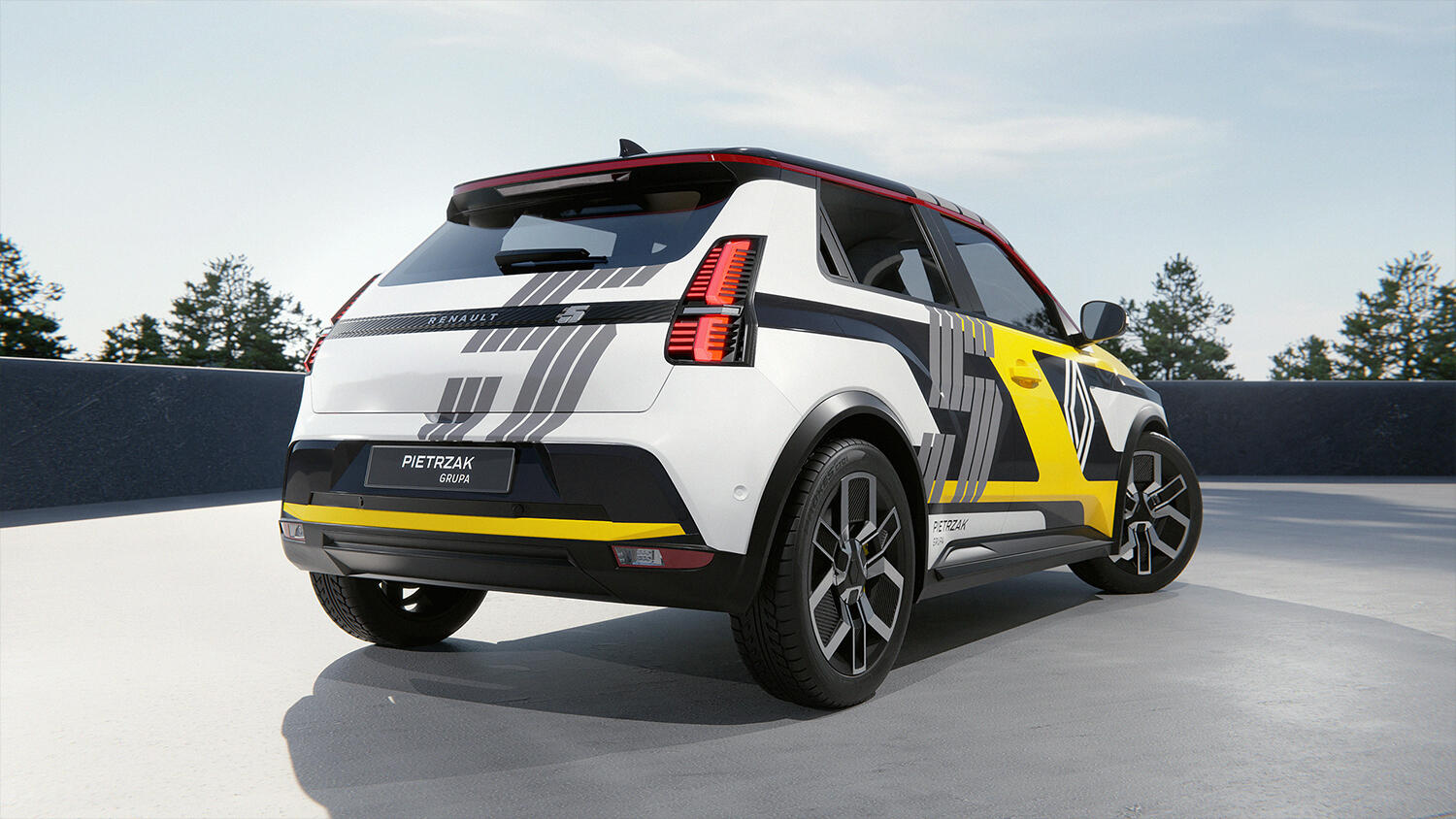 Renault 5 Renault Pietrzak Wrap Design 3D Visualization