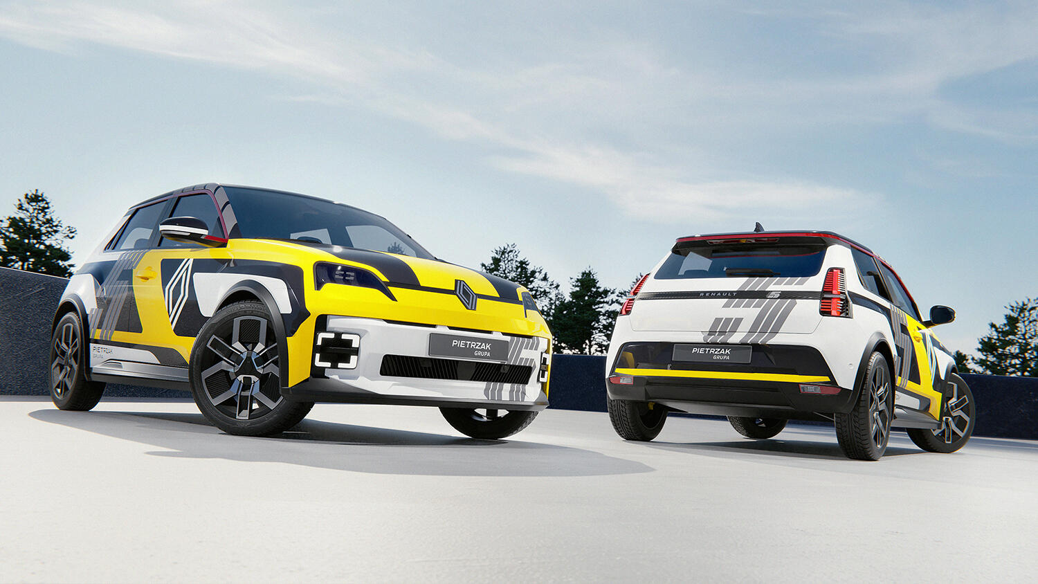 Renault 5 Renault Pietrzak Wrap Design 3D Visualization