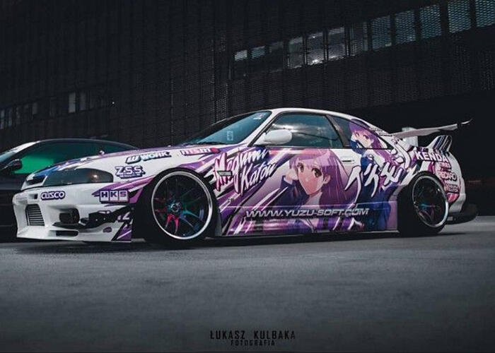 CZĘŚCIOWA OKLEINA ITASHA NISSAN SKYLINE R33 CZĘŚCIOWA OKLEINA ITASHA NISSAN SKYLINE R33