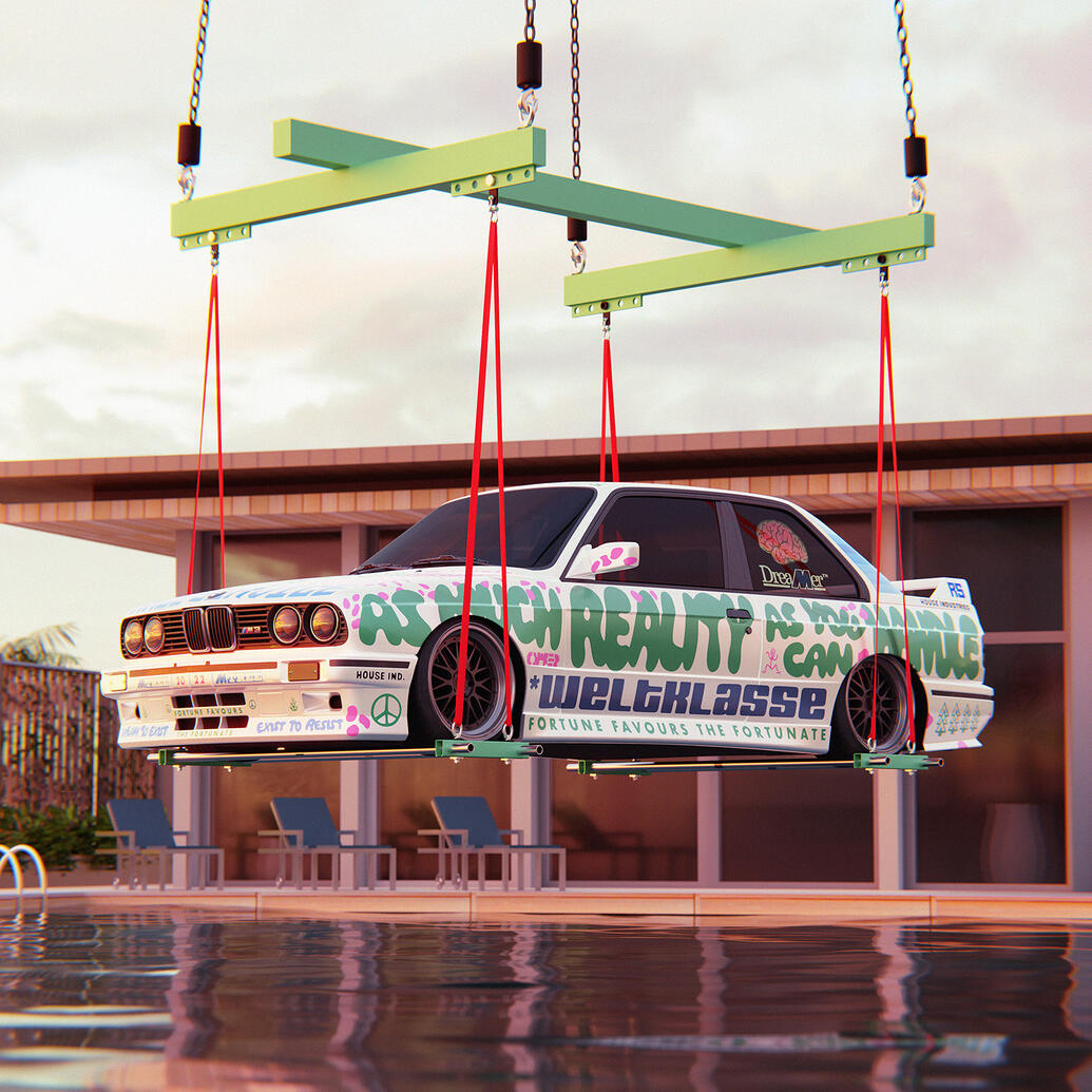 BMW E30 M3 Race Service 3D Visualization