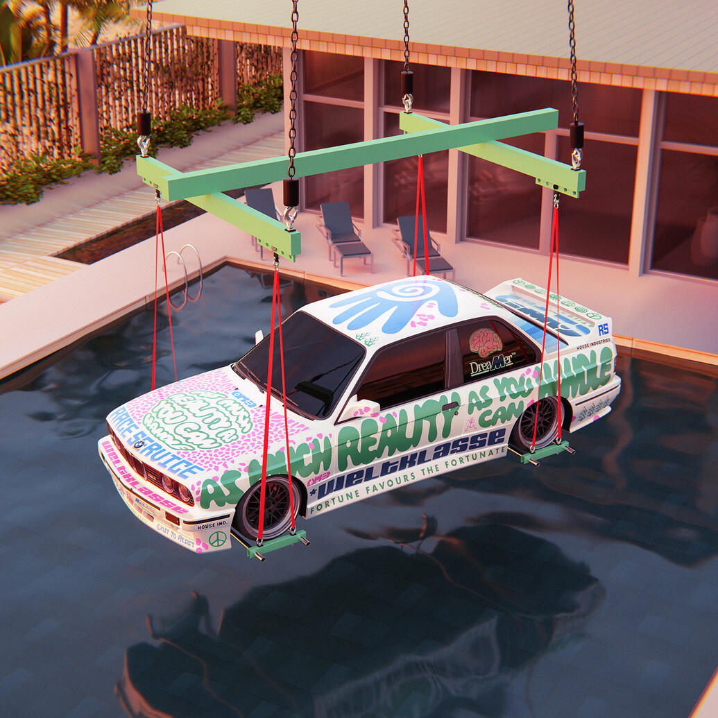 BMW E30 M3 Race Service 3D Visualization