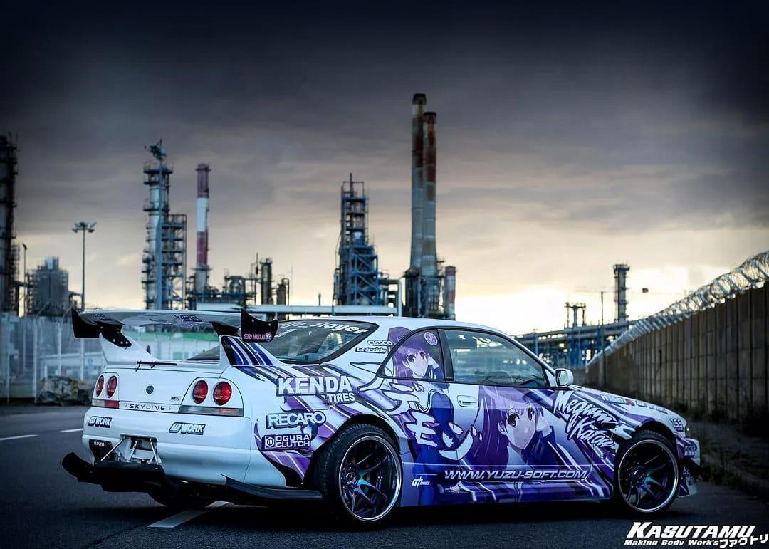 CZĘŚCIOWA OKLEINA ITASHA NISSAN SKYLINE R33