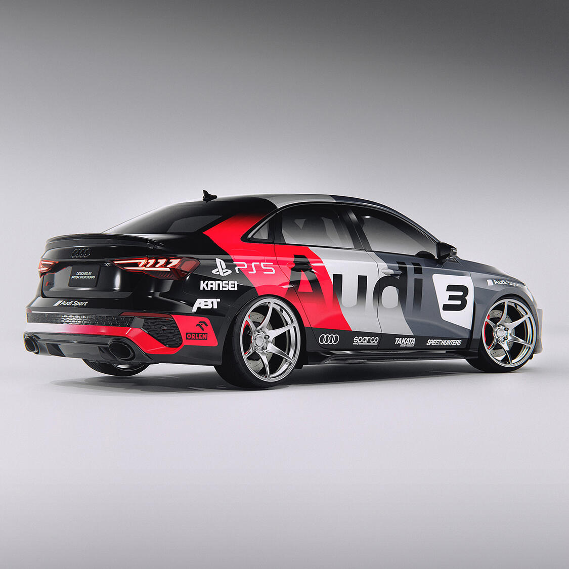 Audi RS3 Audi Sport Wrap Design Concept by ShevchenkoVisuals