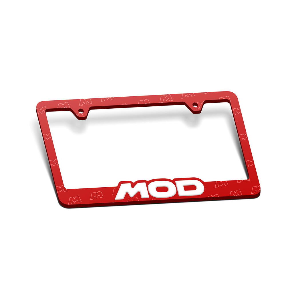 Mod Club Shop - License Plate Frame Print Merchandise Design