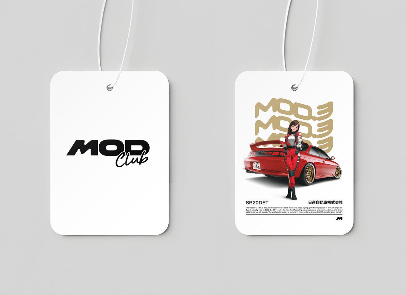 Mod Club Shop - Air Freshener Print Merchandise Design Nissan Silvia S14
