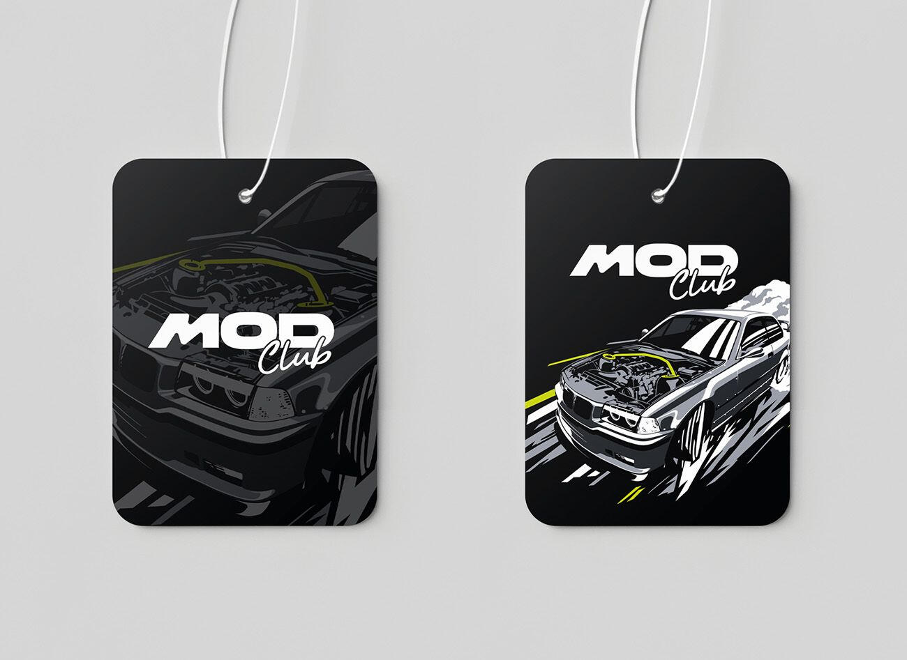 Mod Club Shop - Air Freshener Print Merchandise Design BMW 3-Series E36 Coupe Drift