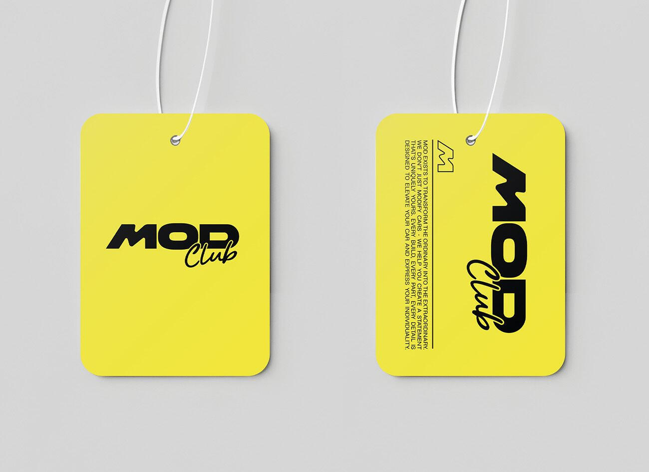 Mod Club Shop - Air Freshener Print Merchandise Design